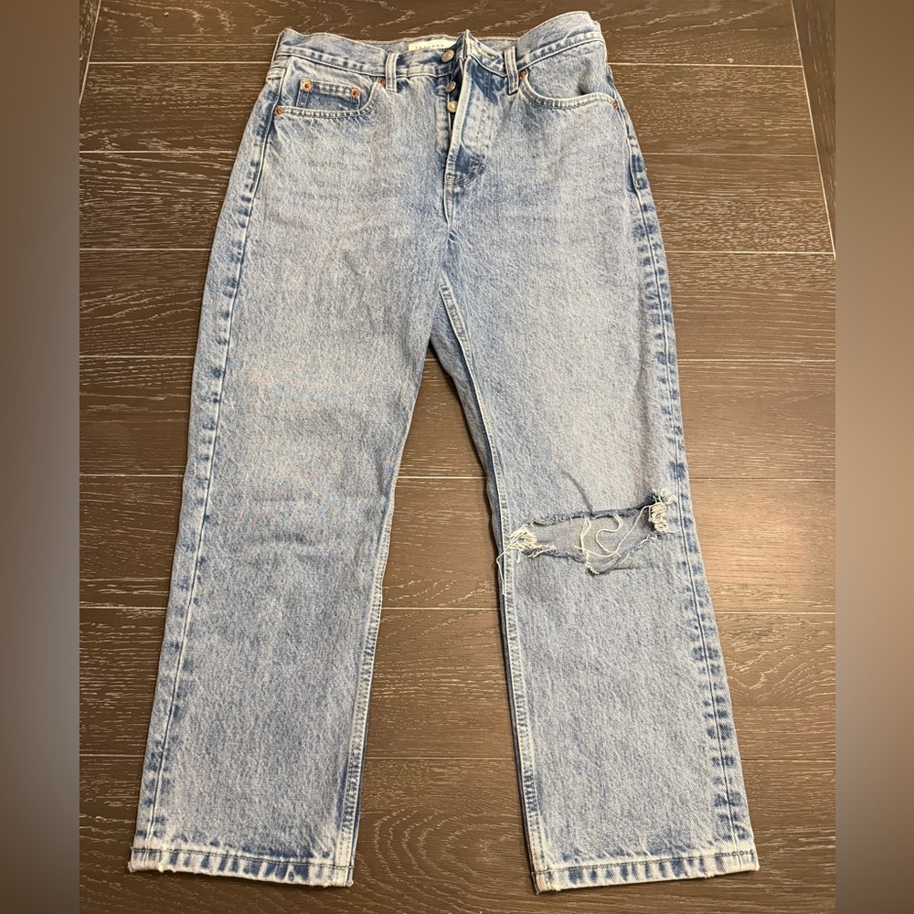 Topshop ankle straight jeans